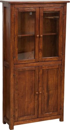 Biscottini International Biscottini - Vitrina Alacena Realizada Artesanlamente De Madera Maciza De Tilo