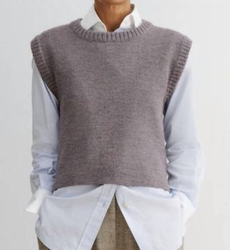 Rachel Comey Hilman Sleeveless Vest In Dusty Mauve