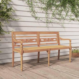 vidaXL Vidaxl - Banco Batavia Madera Maciza De Teca 150 Cm