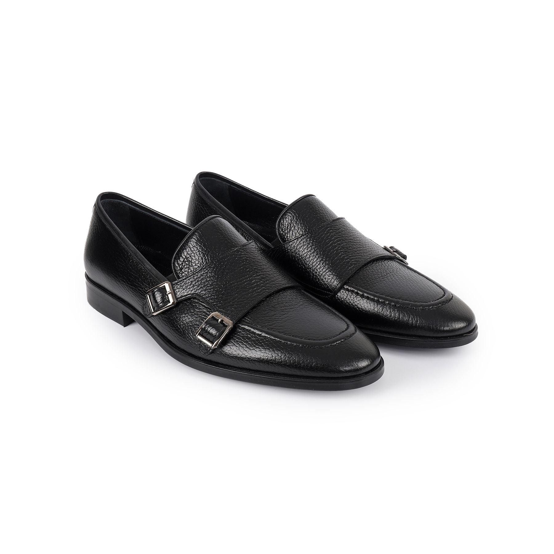 Vella Pais Black Single Monk Strap Dress Shoes Vella Pais: Black Low-Cut Shoes now at $49.97+ | Stylight main image 4