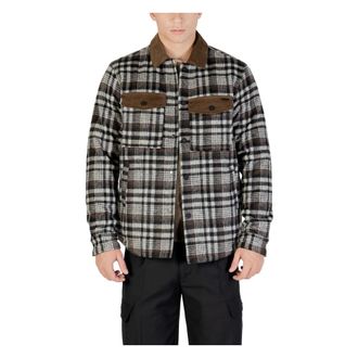 Gianni Lupo Light Jackets, male, Gray, L, Gl5199Bd Padded Jacket