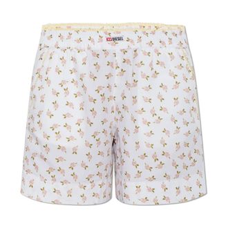 Diesel Korte Broeken, Dames, Wit, L, Katoen, Pansy-D-Core Shorts