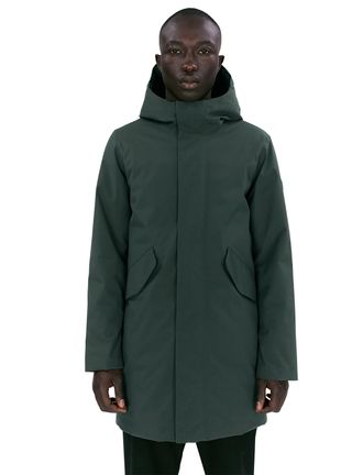Elvine Groene winterjas Elvine Hjalmar effen rits + knoop normale fit
