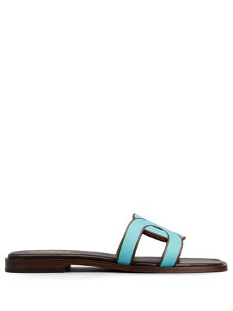 Tod's Sandalen met logoband - Blauw