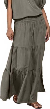 Go Silk Go Lastic Skirt In Fatigue