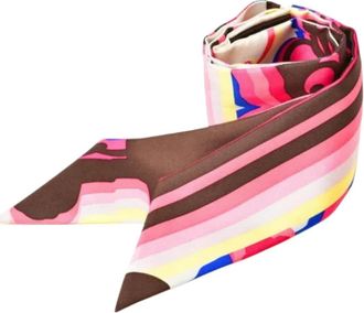 Herm&egrave;s Pre-owned Silk scarves - Dames - Vintage Accessoires - Veelkleurig - ONE Size - Vintage