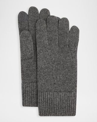 Bergdorf Goodman Cashmere Touchscreen Gloves
