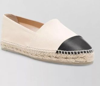 Castaner canvas espadrilles round toe two tone