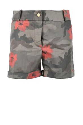 HISTORY REPEATS Green/Red Cotton Polyester Shorts