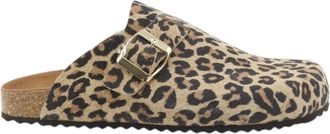 Geox Mules - Dames - Slip ons - Bruin - 36 EU - Leer - Schoenen