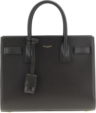 Saint Laurent Grey Sac De Jour Handbag