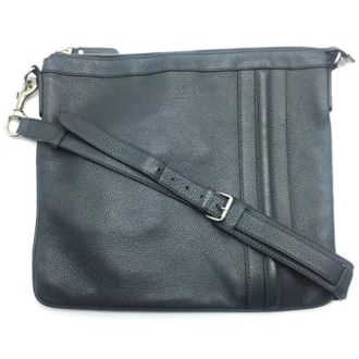 Gucci Pre-owned Leather gucci-bags - Heren - Vintage Schoudertas - Grijs - ONE Size - Vintage