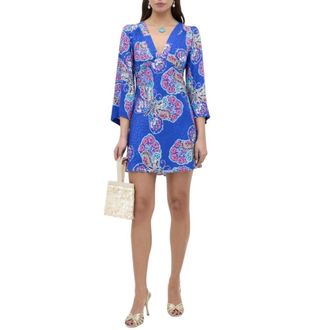 Rixo Abito midi con maniche a farfalla - - Dresses - Donna - Blu - L