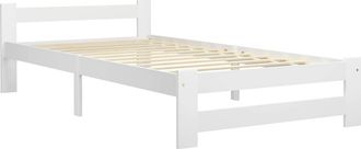 vidaXL Vidaxl - Estructura De Cama Sin Colch&oacute;n Madera De Pino Blanco 100x200 Cm