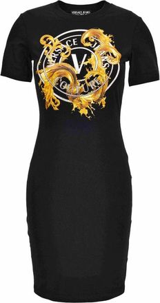 Versace Jeans Couture Dress - Dames - Korte kleedjes - Zwart - XS - Kleedjes