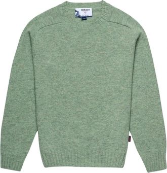 Sebago Gilead Sweater - Heren - Ronde hals truien - Groen - S - Wol - Truien & Vesten