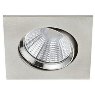 Trio Pamir Led 5.5w 3000k Nickel Trio Lighting Foco Empotrable Cuadrado