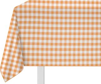 KASANOVA Tovaglia a quadri 140x180 cm cotone ocra