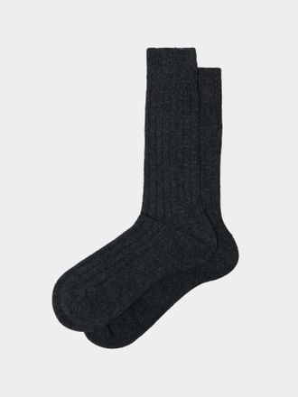 Maria La Rosa Womens Mens One Cashmere Mid-Calf Socks One Size