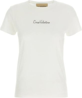 Valentino Garavani Dames, Tops, Wit, Maat: M Katoen