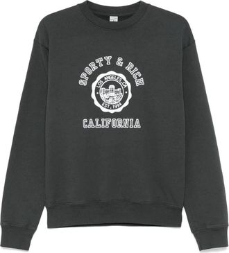 Sporty & Rich Sportieve Sweater St 071622508Ba Fadbk - Dames - Sweatshirts - Zwart - L - Hoodies & sweatvesten