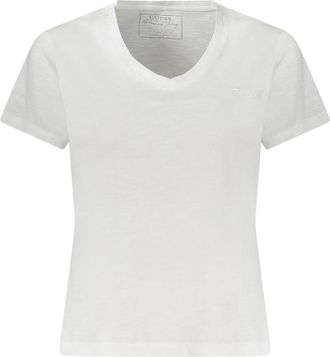 Guess Bianco Katoenen Dames T-Shirt