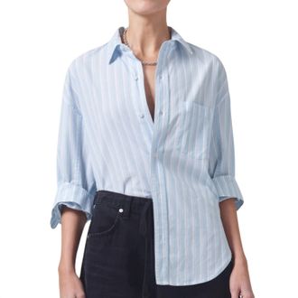 Citizens Of Humanity Kayla Shirt In Marino Stripe