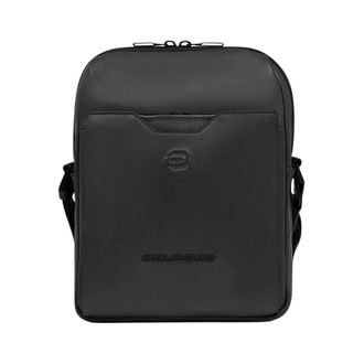 Piquadro Cross Body Bags, male, Black, Size: ONE SIZE Borsello