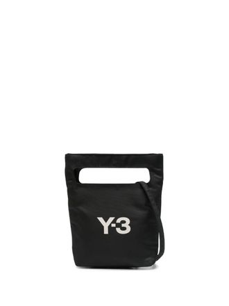 Yohji Yamamoto Shopper met logoprint - Zwart