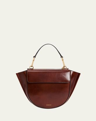 Wandler Hortensia Mini Leather Top-Handle Bag