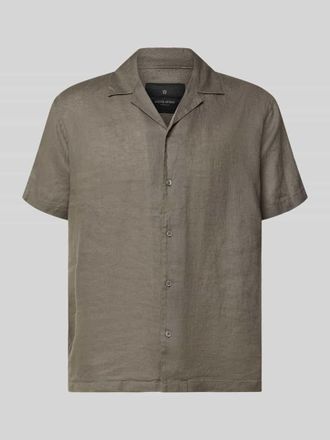 Jack & Jones Regular Fit Leinenhemd Modell LAWRENCE in Oliv, Gr&ouml;&szlig;e XXL