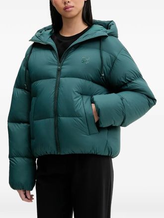 HUGO BOSS Francesca hooded zip-fastening jacket - Green