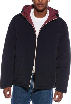 Brunello Cucinelli Mens Navy Hooded Zip Jacket, Size XXS
