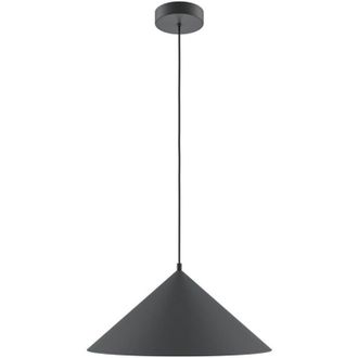 Maytoni Maytoni Basic Cone Lampadario moderno a sospensione a cupola da 35 cm, nero, 1xE27