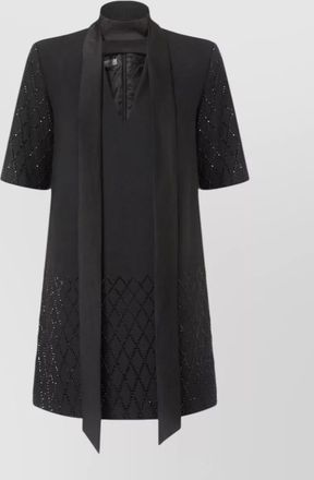 Pinko rhinestone-embellished mini t-shirt dress