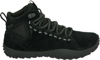 Merrell Sportieve Zwarte Schoen - Dames - Sneakers - Zwart - 37 EU - Leer - Schoenen