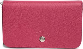 Longchamp Snap Wallet on a Chain in Raspberry at Nordstrom Rack