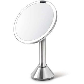Simplehuman Espejos Cosm&eacute;ticos - Espejo Cosm&eacute;tico Con Iluminaci&oacute;n Led Dual Light, Acero Inoxidable Cepillado St3052