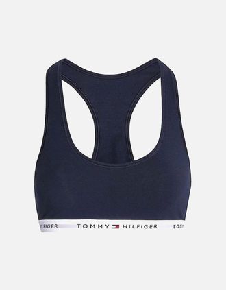 Tommy Hilfiger Womens Tommy Icons Unlined Bralette, Navy - Size: 16/18/16
