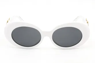 Versace 0VE4426BU Oval Frame Sunglasses - White
