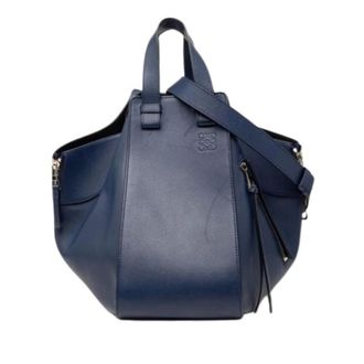 Loewe Pre-owned Handbags, female, Blue, Size: ONE SIZE Pre-owned Shoulder Bag