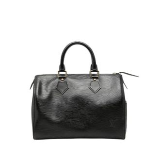Louis Vuitton Pre-owned Speedy 25 - Dames - Pre-owned - Zwart - Maat: ONE Size Leer