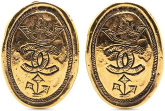 Chanel Plating Clip Earrings (Pre-Owned)
