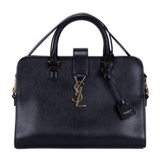Saint Laurent Pre-owned Womens Baby Cabas Tote Shoulder Bag - Black - One Size