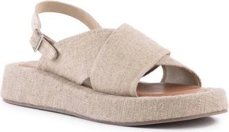 Seychelles Womens Just For Fun Sandal In Natural Linen