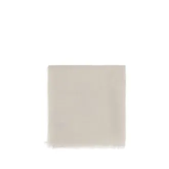 Brunello Cucinelli White Cashmere Womens Foulard