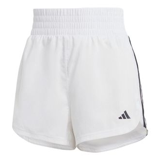 adidas (WMNS) adidas Pacer Training 3-Stripes Woven High-Rise Shorts Asia Sizing White Black IS2171