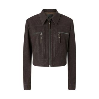 Pinko Pinko - Arzignano Jas - Dames - Jassen - Bruin - Maat: S Wol