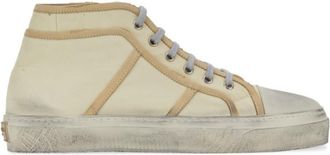 Dolce & Gabbana Beige Lace Up Sneakers
