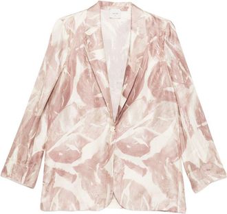 Alysi Womens Printed Single-Breasted Jacket